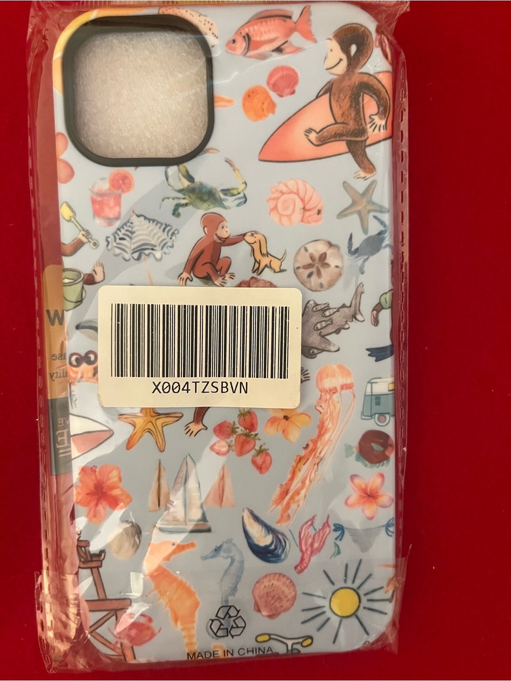 Curious George Beach Day iPhone 13/14 Protective Case